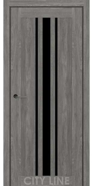 Межкомнатные двери CityLine Express ARDENA korfad-express-ardena-artvud-grei-oscar-collection-s-cernym-steklom